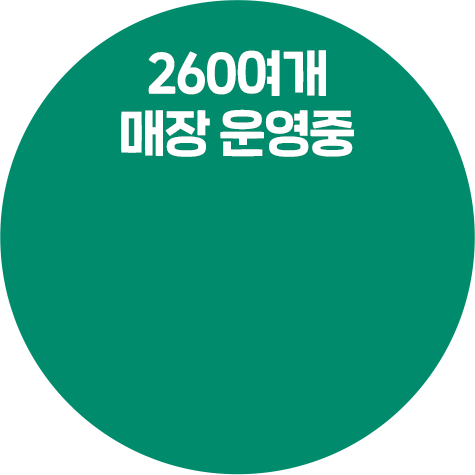 260여개 매장 운영중